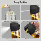 Premium 2-in-1 Oil Sprayer & Dispenser Bottle | Perfect for Cooking, Air Frying & Salads