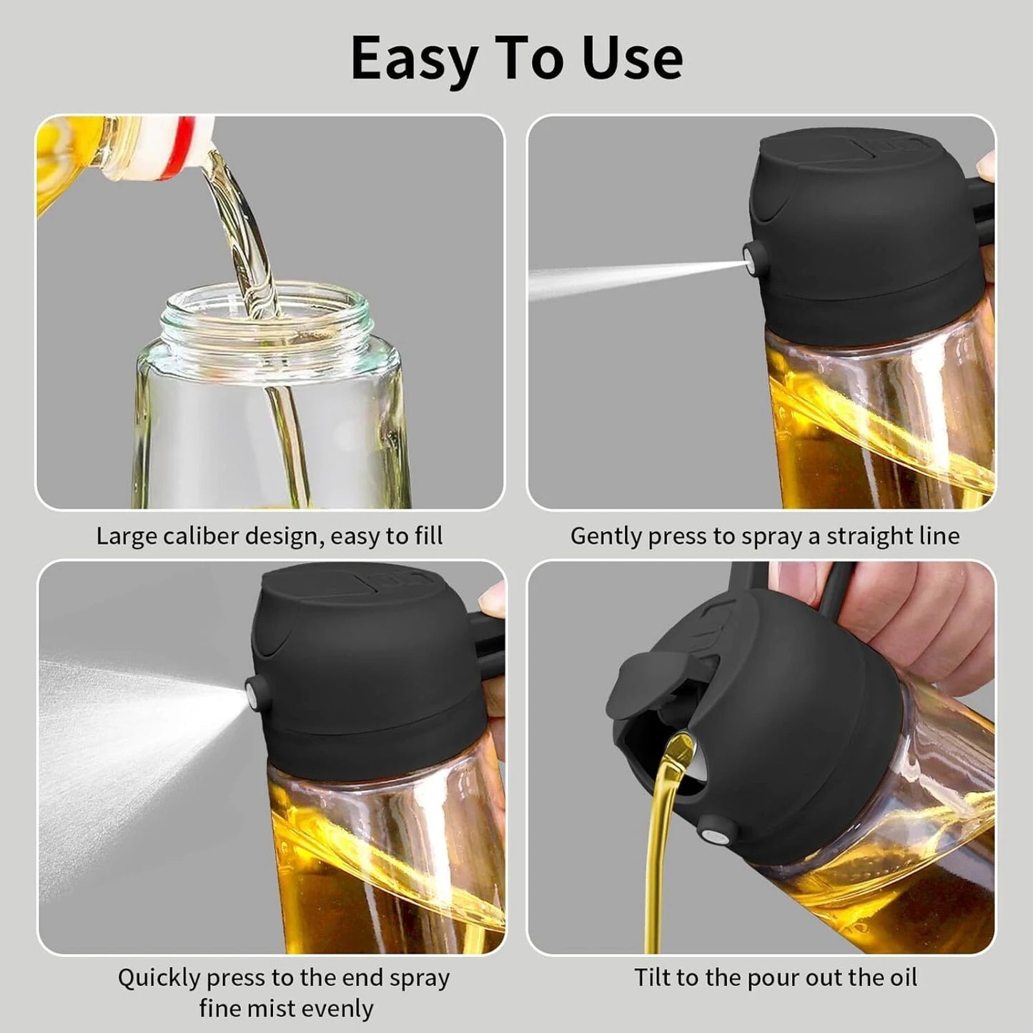 2-in-1 Smart Oil Dispenser & Spray Bottle
