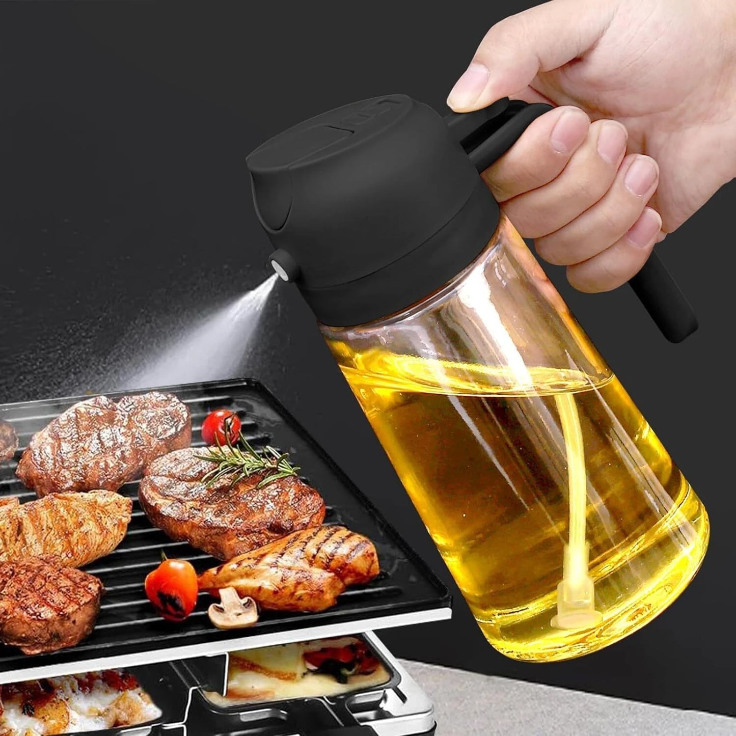 2-in-1 Smart Oil Dispenser & Spray Bottle