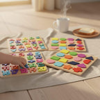 Wooden Educational Puzzle Set – ABC, Numbers, Shapes & Learning Board
