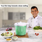 Premium Manual Salad Spinner & Vegetable Dryer | Large Capacity Lettuce Washer & Fruit Dryer