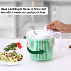 Premium Manual Salad Spinner & Vegetable Dryer | Large Capacity Lettuce Washer & Fruit Dryer