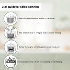 Premium Manual Salad Spinner & Vegetable Dryer | Large Capacity Lettuce Washer & Fruit Dryer