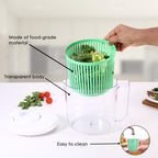 Premium Manual Salad Spinner & Vegetable Dryer | Large Capacity Lettuce Washer & Fruit Dryer