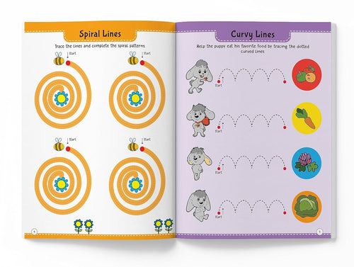 101 Pencil Control Activity Book – Tracing & Coloring Workbook for Kids