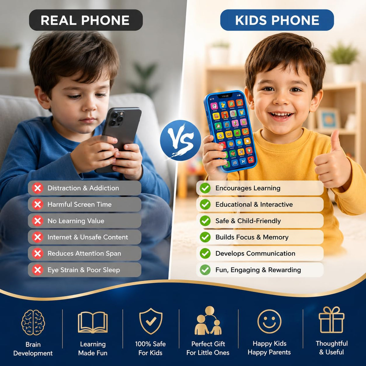 Kids Educational Learning Phone – Interactive Talking Toy for Early Learning