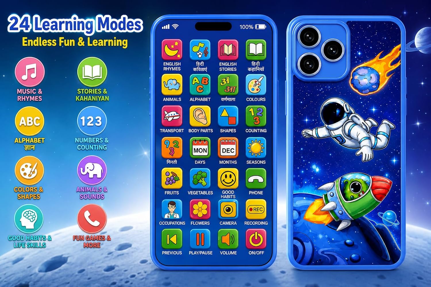Kids Educational Learning Phone – Interactive Talking Toy for Early Learning