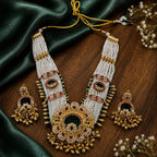 Royal Kundan Pearl Necklace Set
