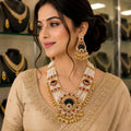 Royal Kundan Pearl Necklace Set