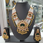 Royal Kundan Pearl Necklace Set