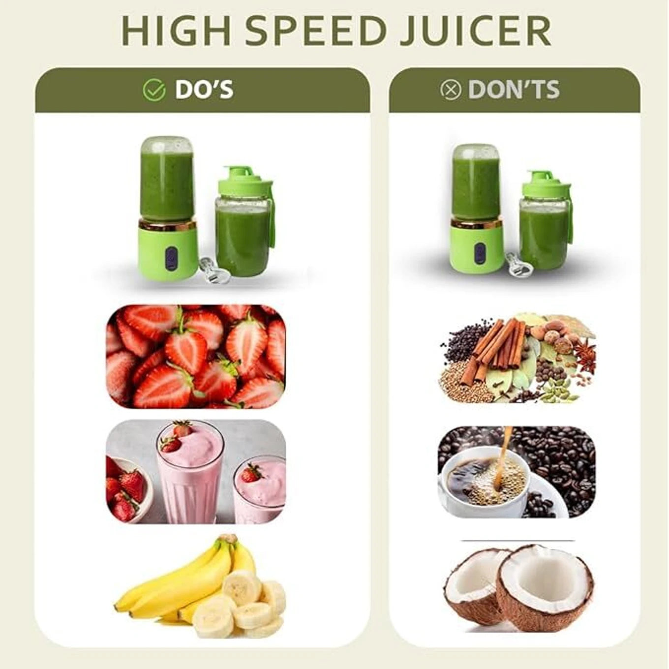 Portable Blender Electric Juicers