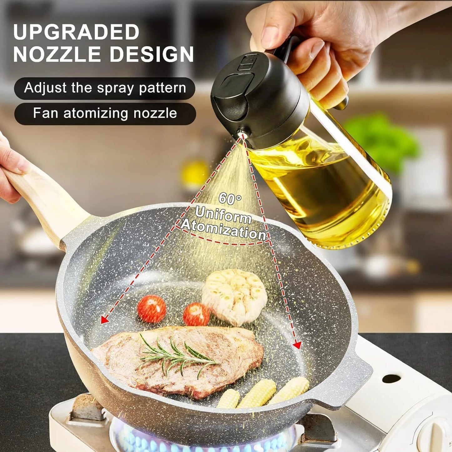 2-in-1 Smart Oil Dispenser & Spray Bottle
