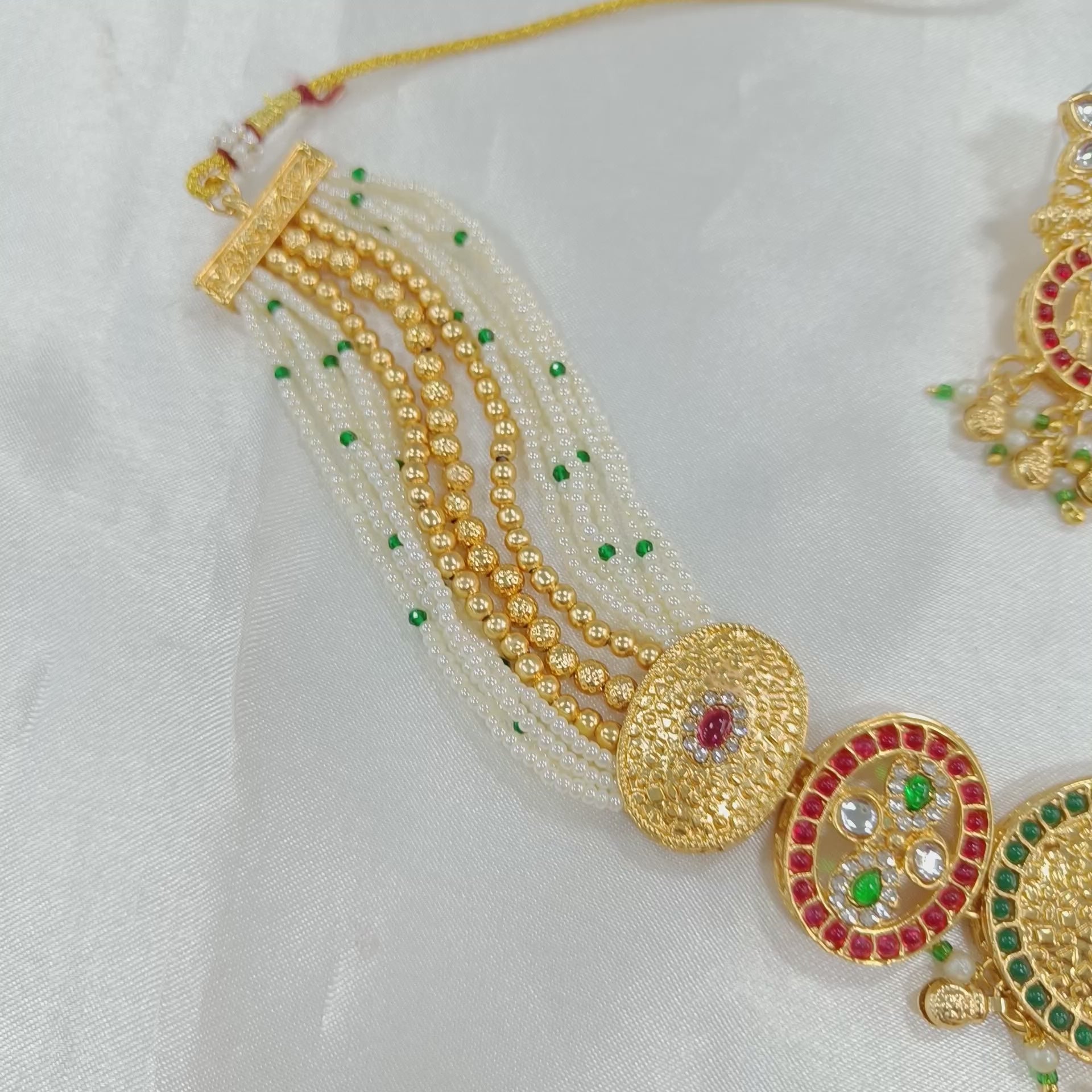 Royal Elephant Kundan Necklace & Earrings Set